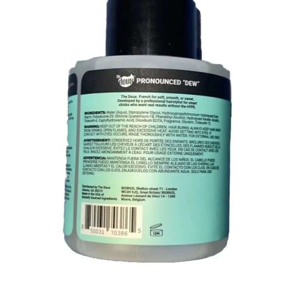 The Doux Silent Treatment 30-Day Thermal Heat Protectant Anti Humidity Spray 2oz